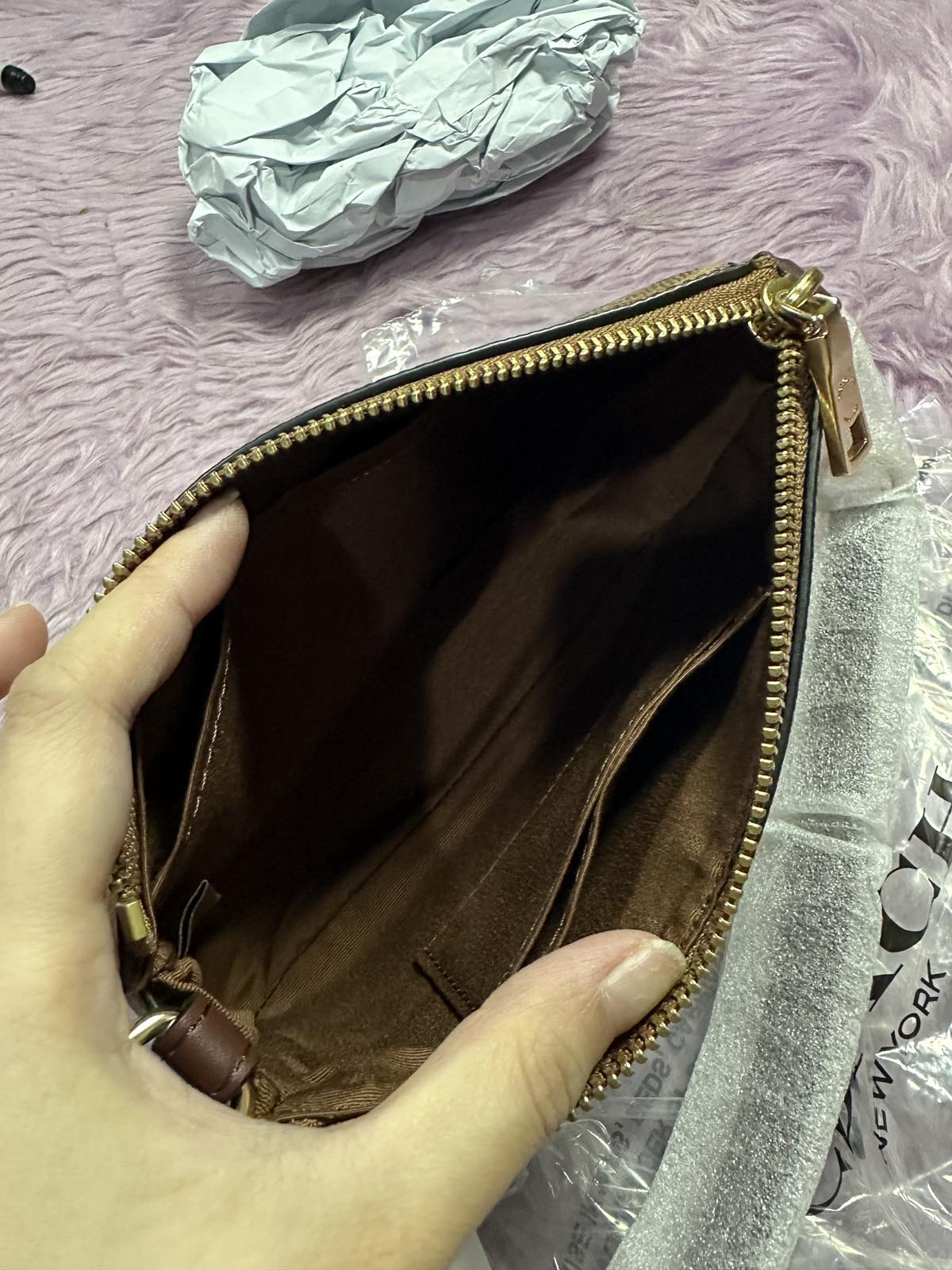 ORIG & IMPORTED Coach Nolita 19 in Tan Small Khaki Brown Bag