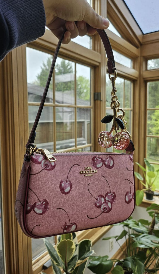 ORIG & IMPORTED Coach Nolita 19 with Cherry Print in Pink Small Bag
