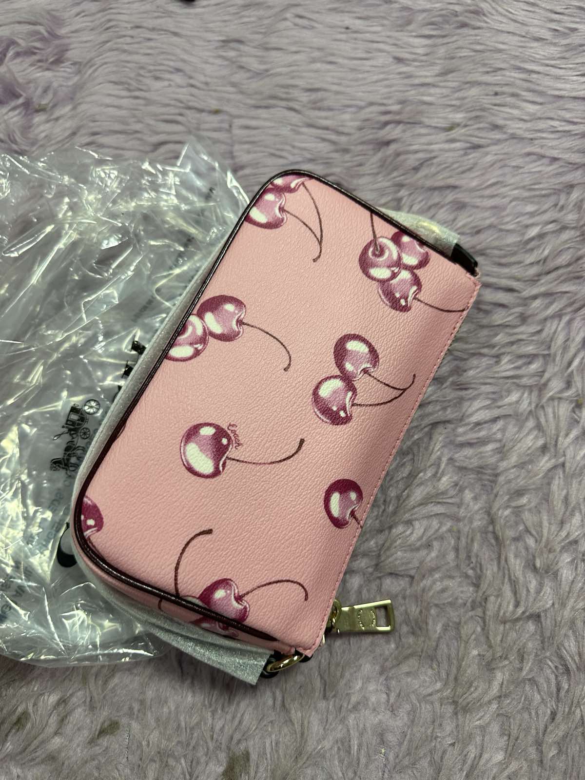 ORIG & IMPORTED Coach Nolita 19 with Cherry Print in Pink Small Bag