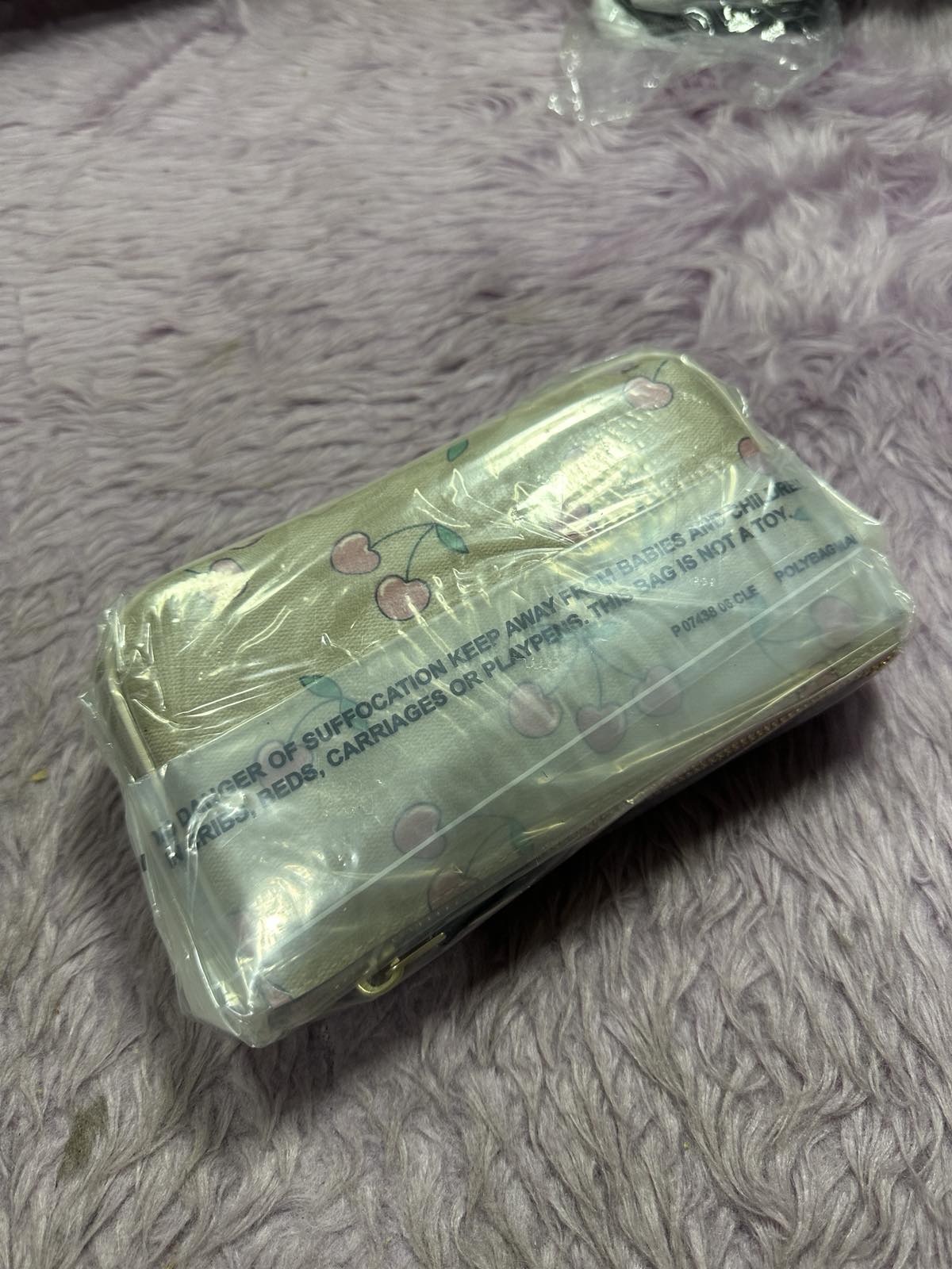 ORIG & IMPORTED Coach Nolita 19 with Cherry Print in Light Khaki Small Bag