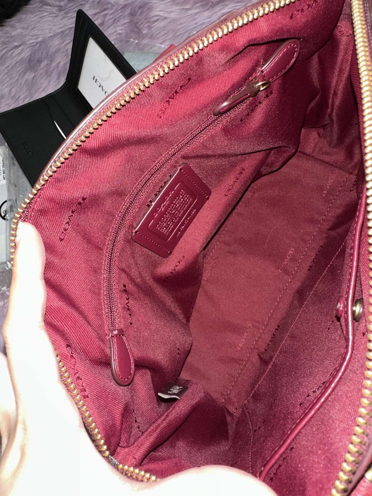 ORIG Preloved Coach Elise Satchel Red Bag