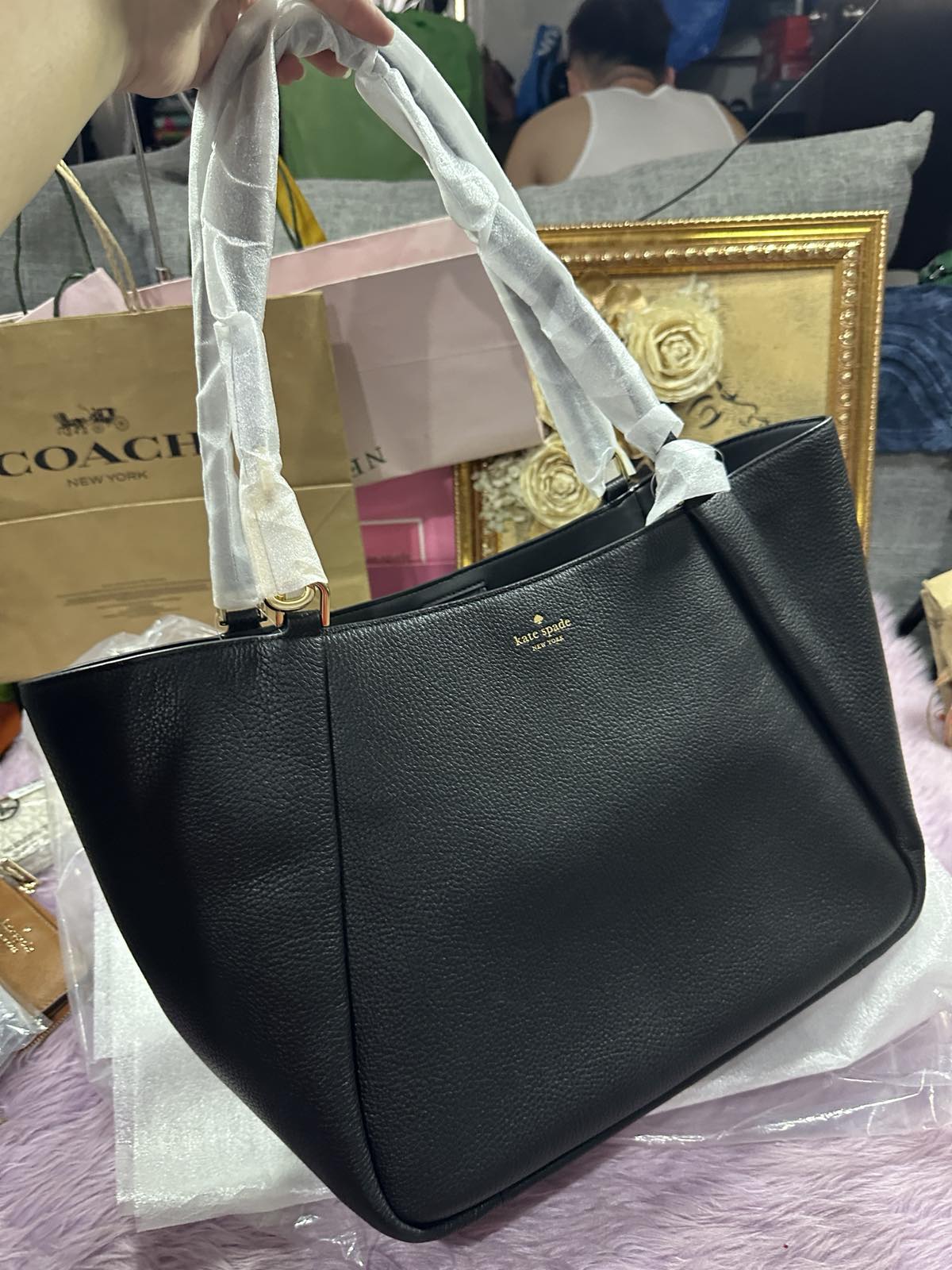 ORIG & IMPORTED KateSpade KS Kayla Large Tote Black Bag