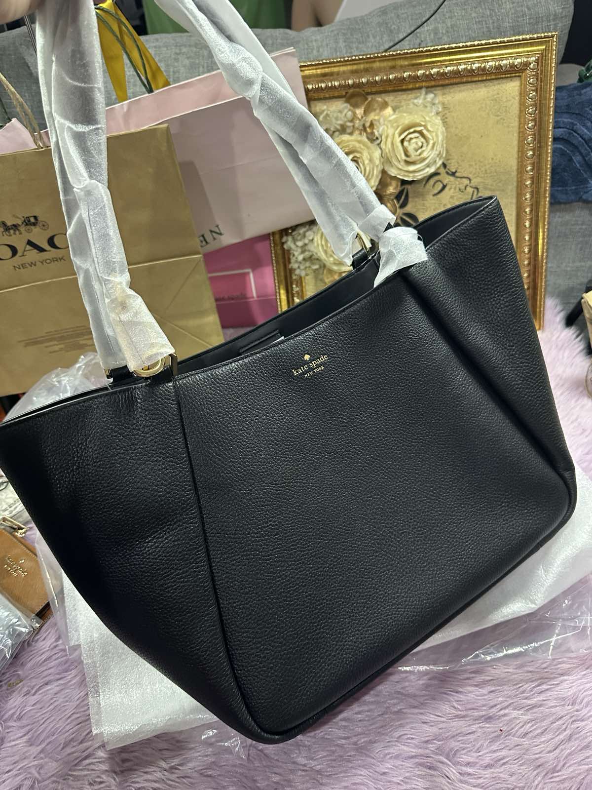 ORIG & IMPORTED KateSpade KS Kayla Large Tote Black Bag