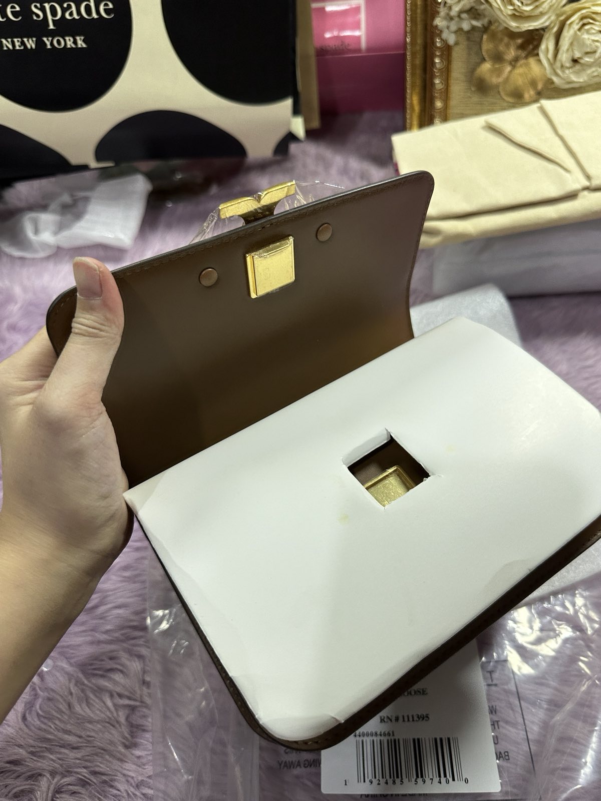 ORIG & IMPORTED Tory Burch TB Eleanor Small Convertible Shoulder Bag Brown