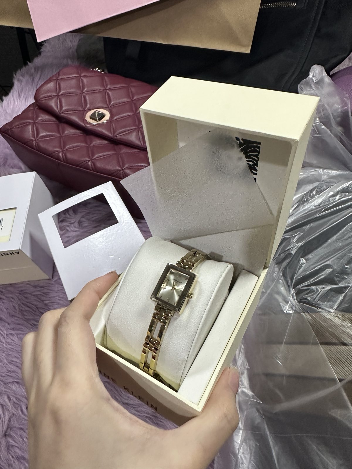 ORIG & IMPORTED Anne Klein AK Gold Small Watch 4898CHGB