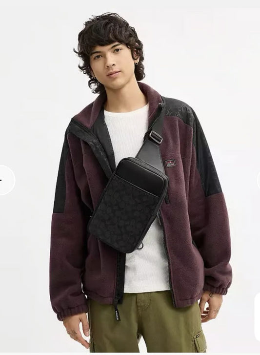 ORIG & IMPORTED Coach Turner Pack Men Black Body Bag