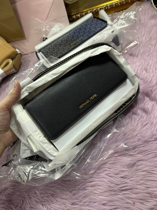 ORIG & IMPORTED MK Jet Set Phone Wallet Small Crossbody Bag Brown/Black/Ombre