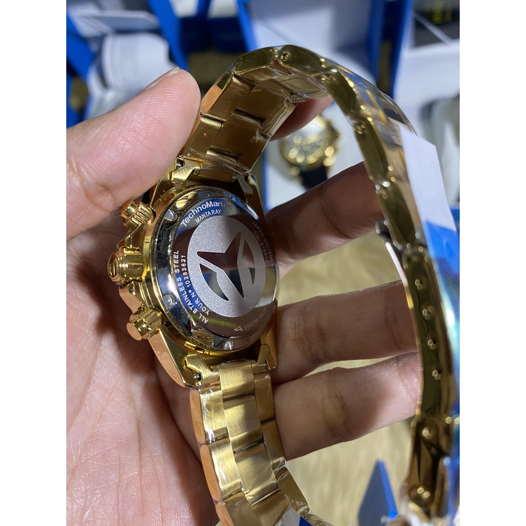 AUTHENTIC TechnoMarine Manta Ray Women's Watch - 38mm, Gold (TM-219013)