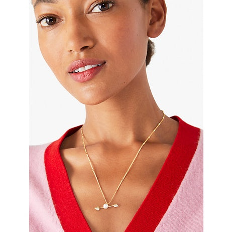 SALE! ❤️ AUTHENTIC KateSpade KS love game arrow pendant necklace