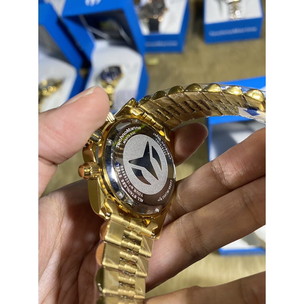 AUTHENTIC TechnoMarine Manta Ray Women's Watch - 38mm, Gold (TM-219030)