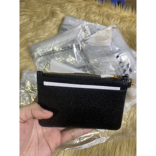 SALE! ❤️ AUTHENTIC Coach Attachment Card Case Card Holder Wallet - BLACK