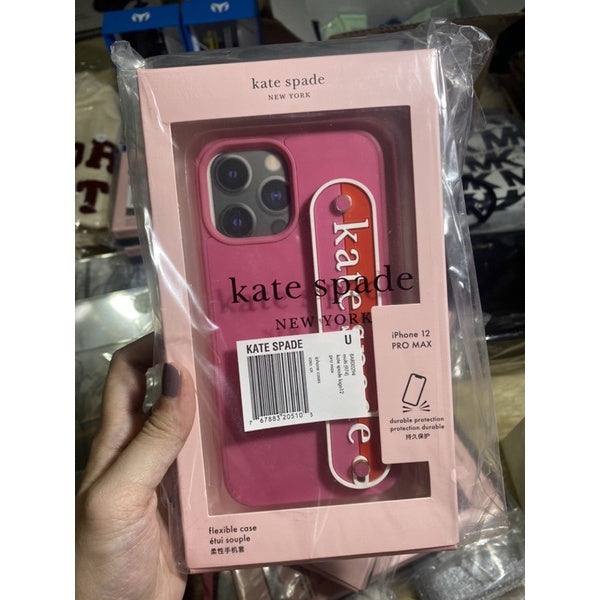 SALE! ❤️ AUTHENTIC KATESPADE logo strap iphone 12 case ORIGINAL, US IMPORTED