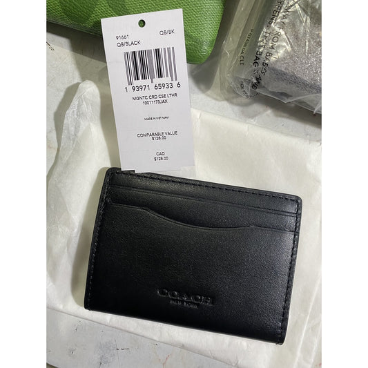 AUTHENTIC/ORIGINAL COACH Magnetic Card Case Wallet for Men Unisex