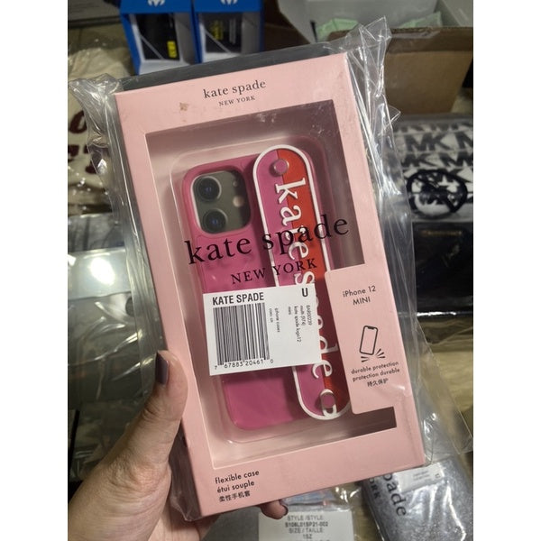 SALE! ❤️ AUTHENTIC KATESPADE logo strap iphone 12 case ORIGINAL, US IMPORTED