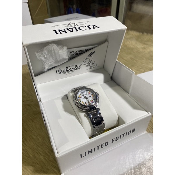 AUTHENTIC Invicta Character Collection Snoopy STEEL Women's Watch Moth –  Grandeur Store