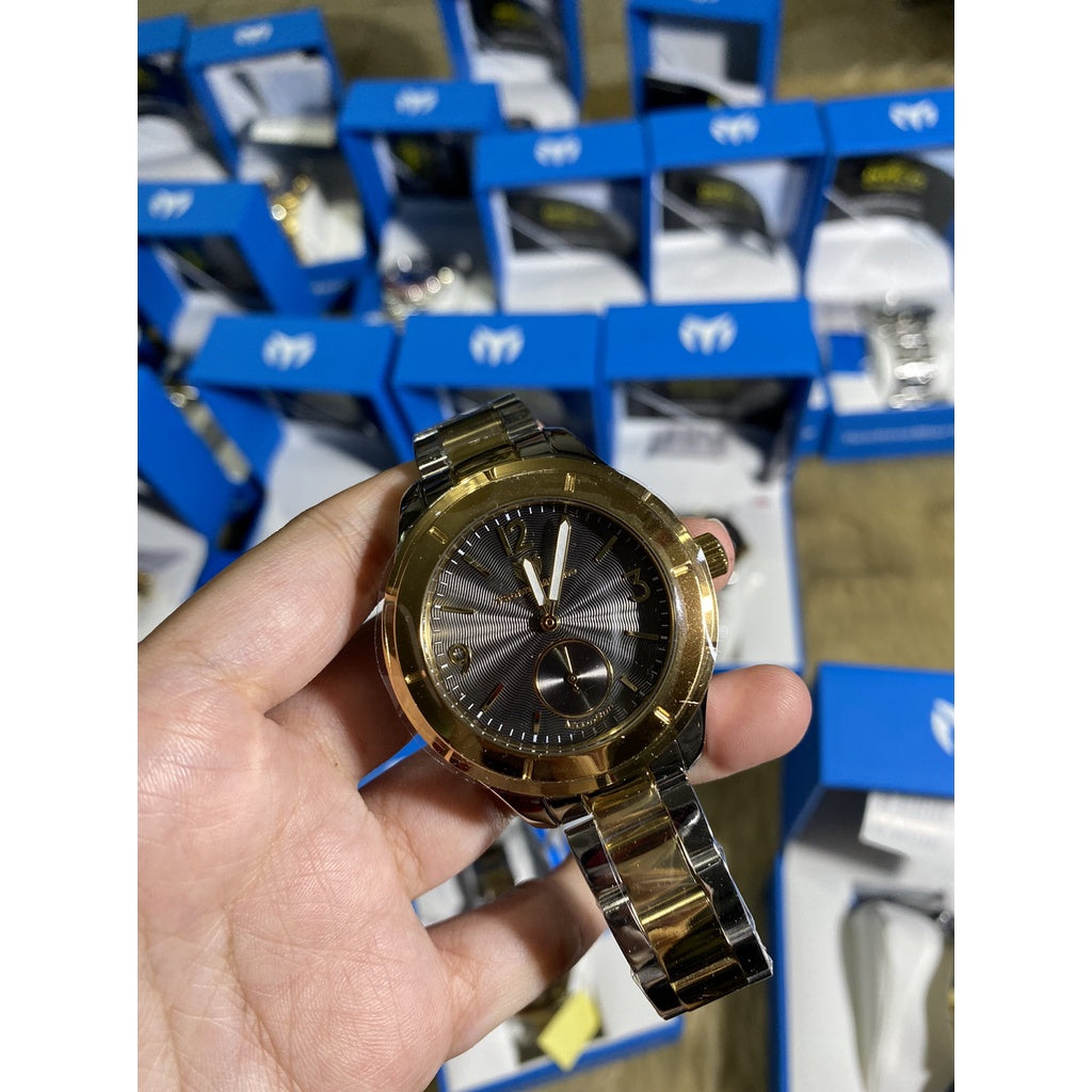 AUTHENTIC TechnoMarine MoonSun Men's Watch - 42mm, Steel, Gold (TM-818004)
