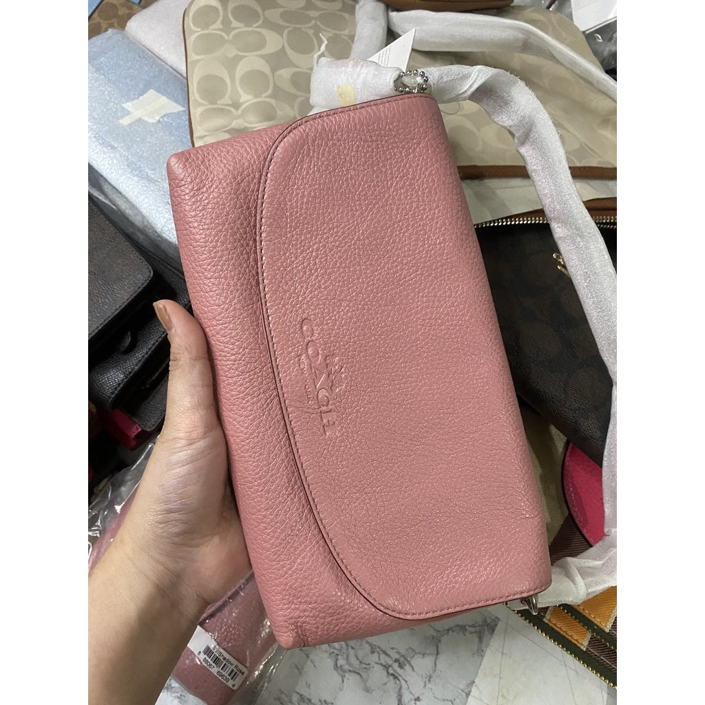 SALE! ❤️ AUTHENTIC/ORIGINAL COACH PARK LARGE FLAP WRISTLET SHOULDER KILIKILI BAG PINK