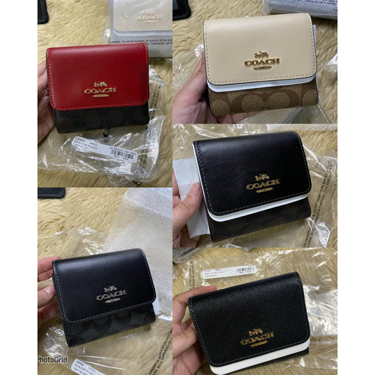 AUTHENTIC/ORIGINAL COACH NEW Small Trifold Card Wallet