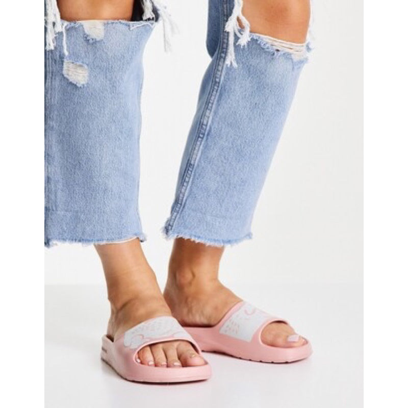 Lacoste Ladies Sandals Lacoste Slides Pink Lacoste Women's Croco