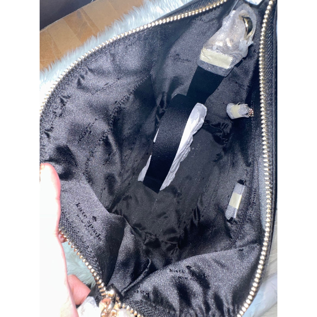 AUTHENTIC/ORIGINAL KateSpade Chelsea Nylon Duffle Nylon Crossbody Black Bag