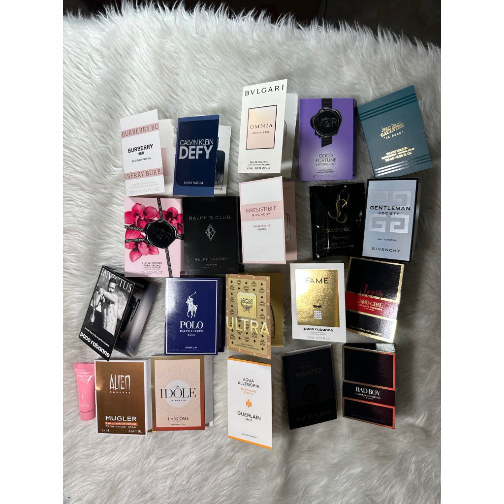 AUTHENTIC/ORIGINAL Macys 21-Pc. Fragrance Perfume Sampler Decant Set For Him & Her 100% ORIGINAL