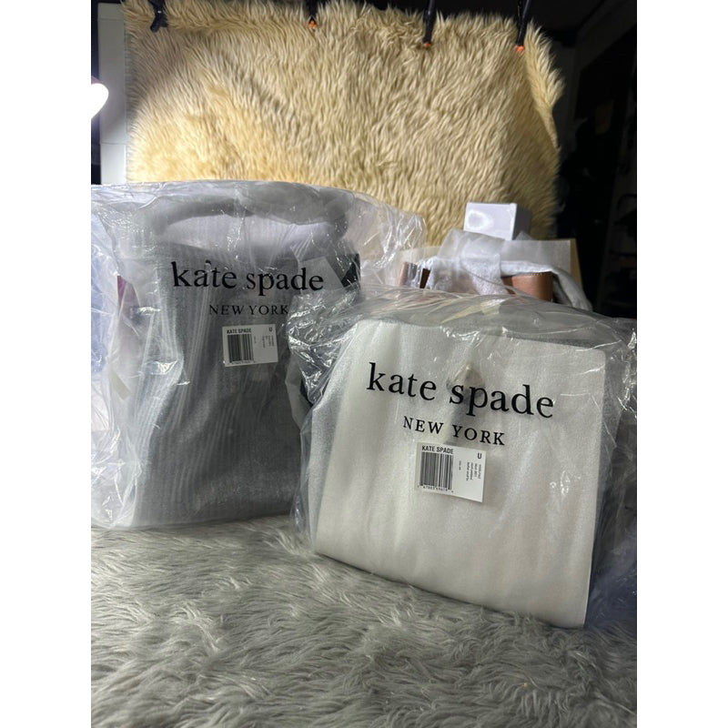 AUTHENTIC/ORIGINAL KateSpade Small & Large Marti Bucket Bag in BLACK/BROWN