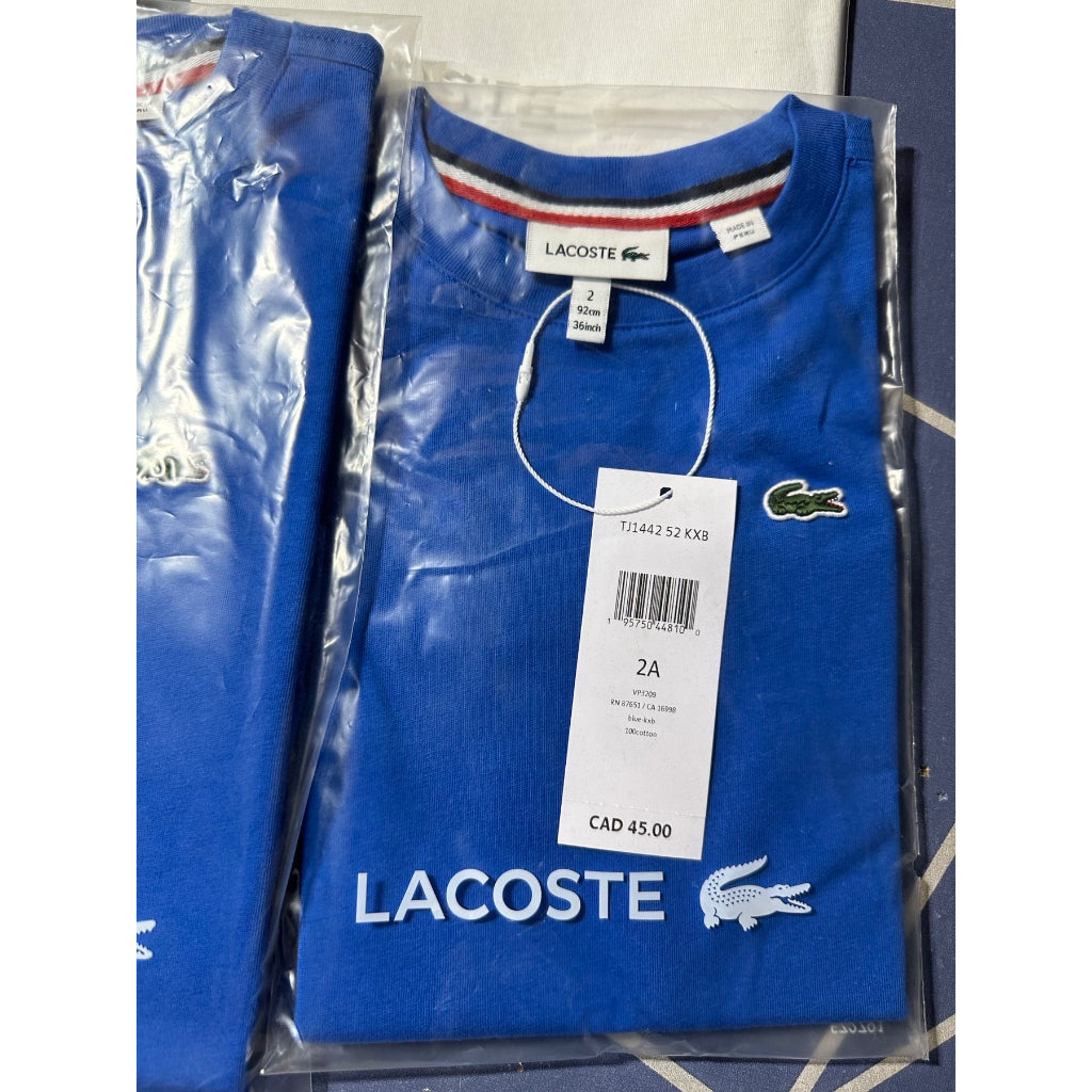 AUTHENTIC/ORIGINAL Lacoste Cotton Shirts for Boys Kids/Toddler