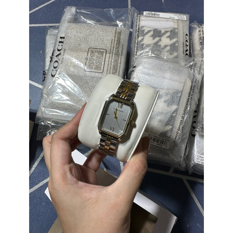 AUTHENTIC/ORIGINAL Anne Klein Women's Two Tone Japanese Quartz Watch Metal Strap, Silver/Gold AK/3775SVTT