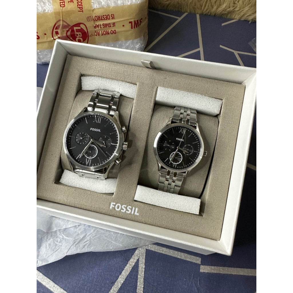 Gift Set Fossil Partneruhr Fossil Herrenuhr Set Fossil