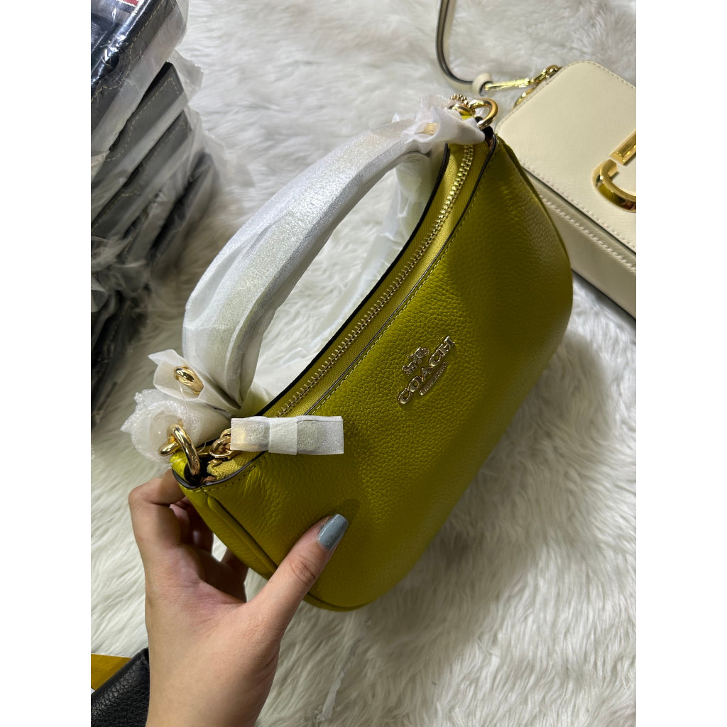 AUTHENTIC/ORIGINAL COACH Teri Shoulder Bag in CHARTREUSE / Yellow Green