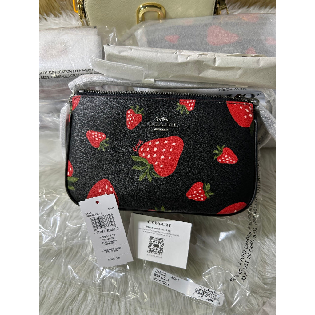 Coach Nolita 19 With Wild popular Strawberry Print