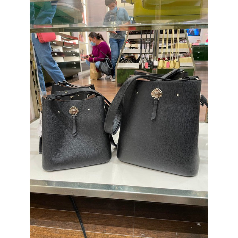 AUTHENTIC ORIGINAL KateSpade Small Large Marti Bucket Bag in BLACK B Grandeur Store