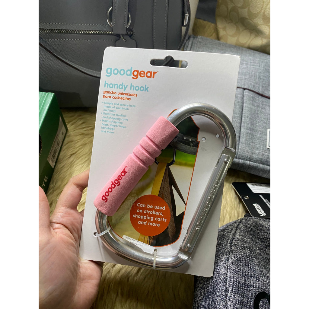 AUTHENTIC/ORIGINAL GOODGEAR Handy Hook New Shopping Bag Handle Holder Pink Foam Comfort Grip