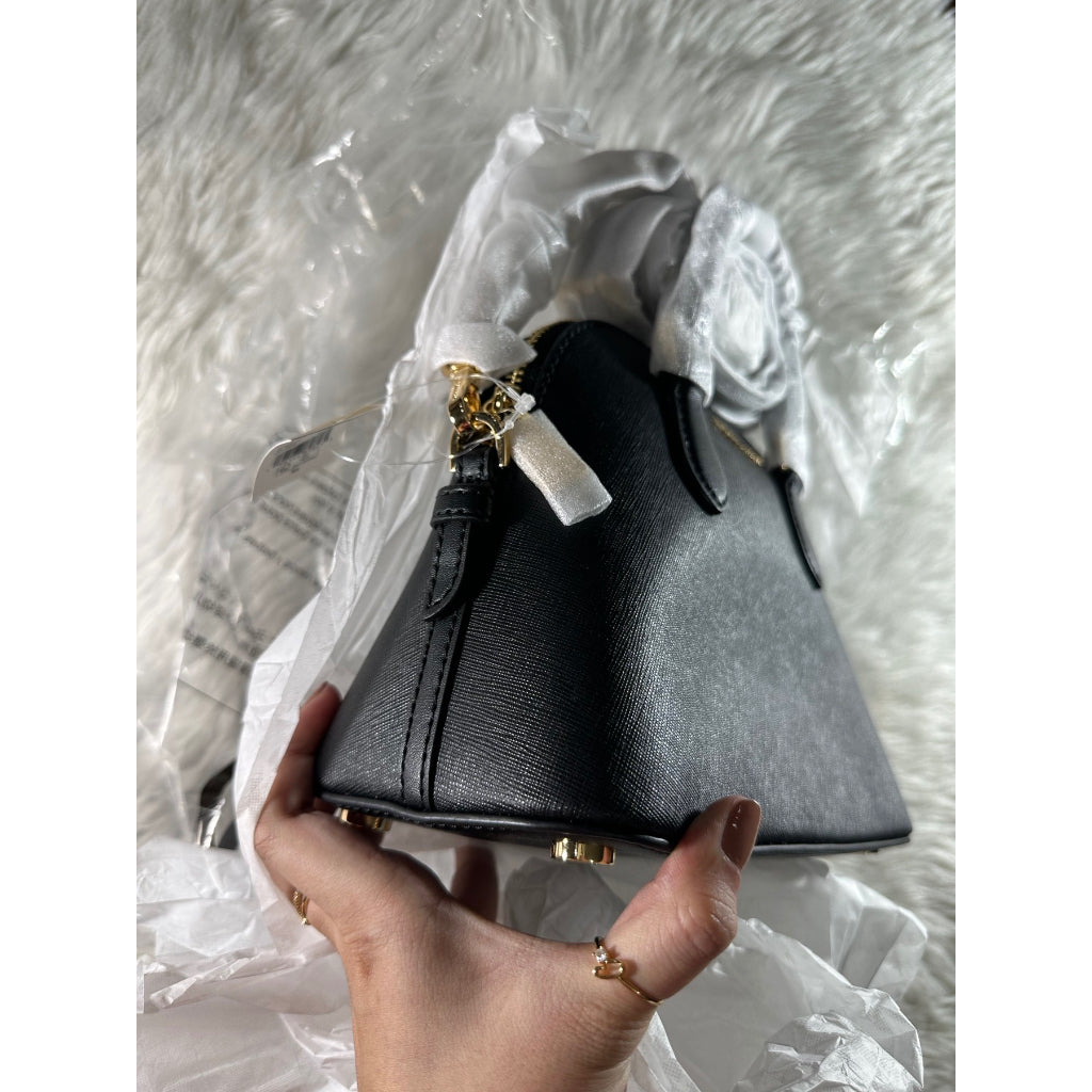 AUTHENTIC/ORIGINAL Mchael Kors MK Veronica Saffiano Extra Small Crossbody Bag Black