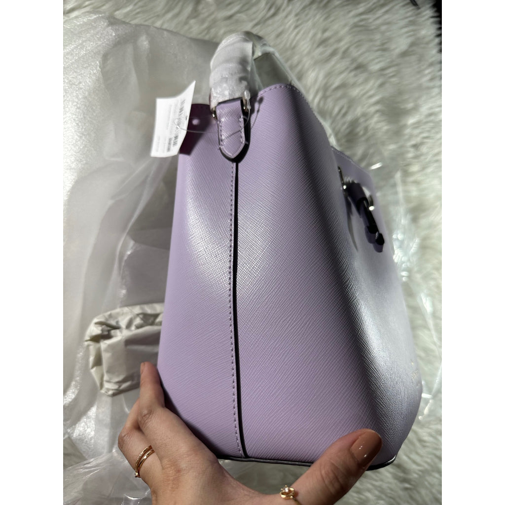 AUTHENTIC/ORIGINAL KateSpade KS Sadie Bucket Bag in Purple Lilac Frost