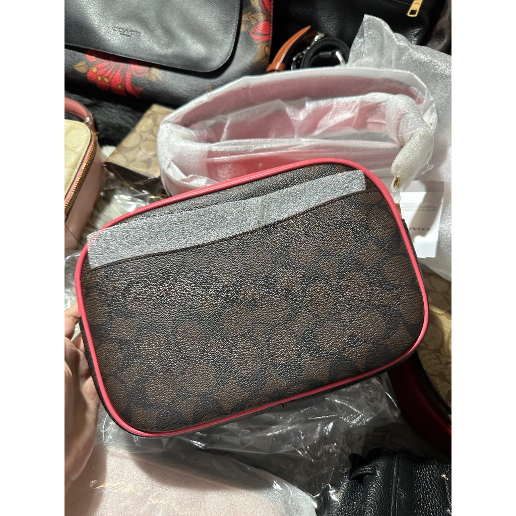 AUTHENTIC/ORIGINAL Coach Jamie Camera Bag in Brown Watermelon