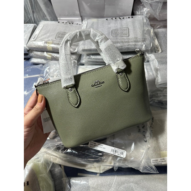 AUTHENTIC/ORIGINAL COACH Mini Gallery Crossbody Bag in Green/DARK SAGE