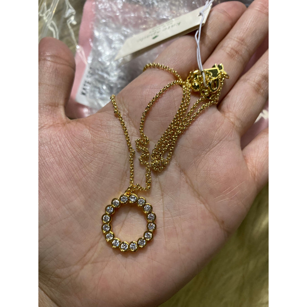 AUTHENTIC/ORIGINAL KateSpade Full Circle Mini Pendant Necklace
