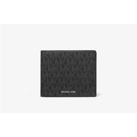 AUTHENTIC/ORIGINAL Michael K0rs MK Cooper Logo Billfold Men's Wallet With Coin Pouch Black