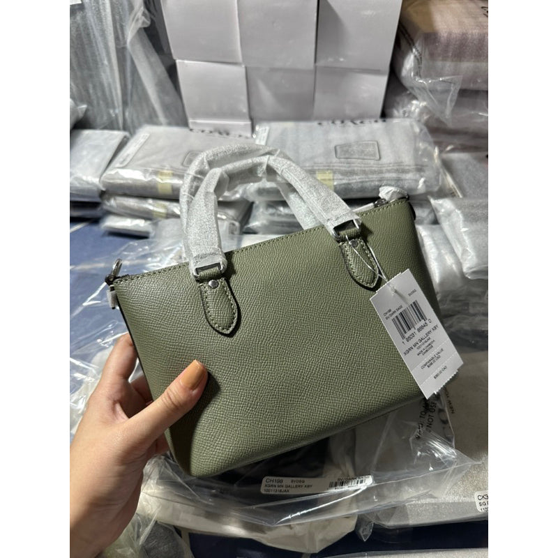 AUTHENTIC/ORIGINAL COACH Mini Gallery Crossbody Bag in Green/DARK SAGE