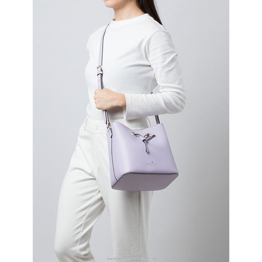 AUTHENTIC/ORIGINAL KateSpade KS Sadie Bucket Bag in Purple Lilac Frost