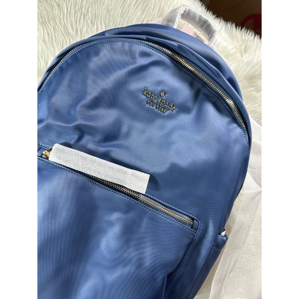 AUTHENTIC/ORIGINAL KateSpade KS Chelsea Large Nylon Backpack Bag in Shipyard Blue