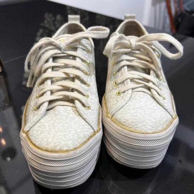 SALE! ❤️ AUTHENTIC/ORIGINAL Keds Preloved Triple Up Decker Off White Shoes Size 6 ONLY