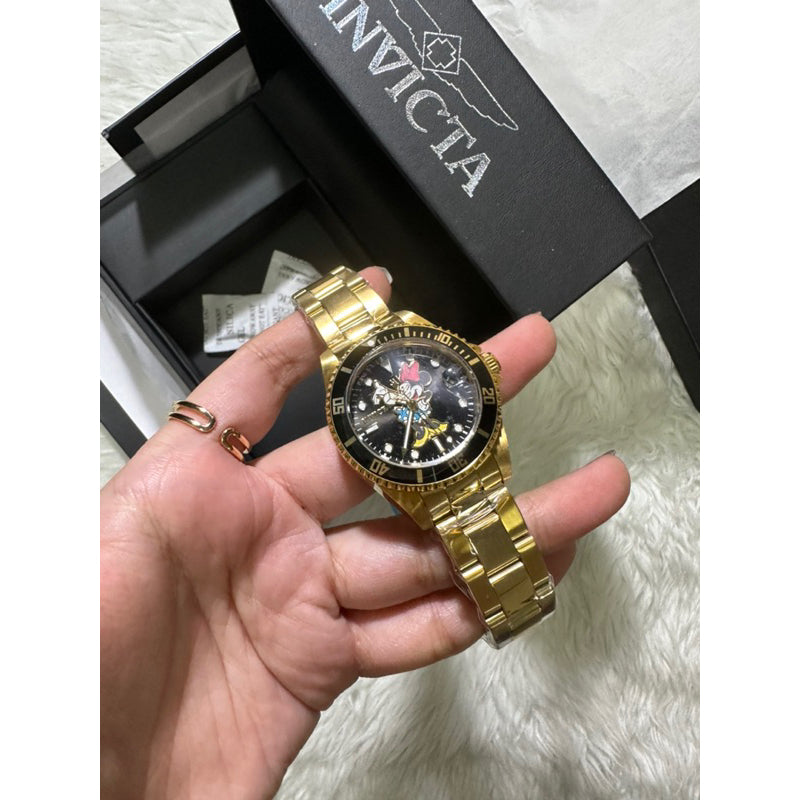 SALE! ❤️ AUTHENTIC Invicta Disney Limited Edition Minnie Mouse Women's Watch - 34mm, Gold (32392)