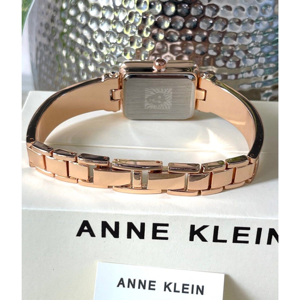 AUTHENTIC/ORIGINAL Anne Klein Women's Bangle Watch Rose Gold AK/3926BHRG