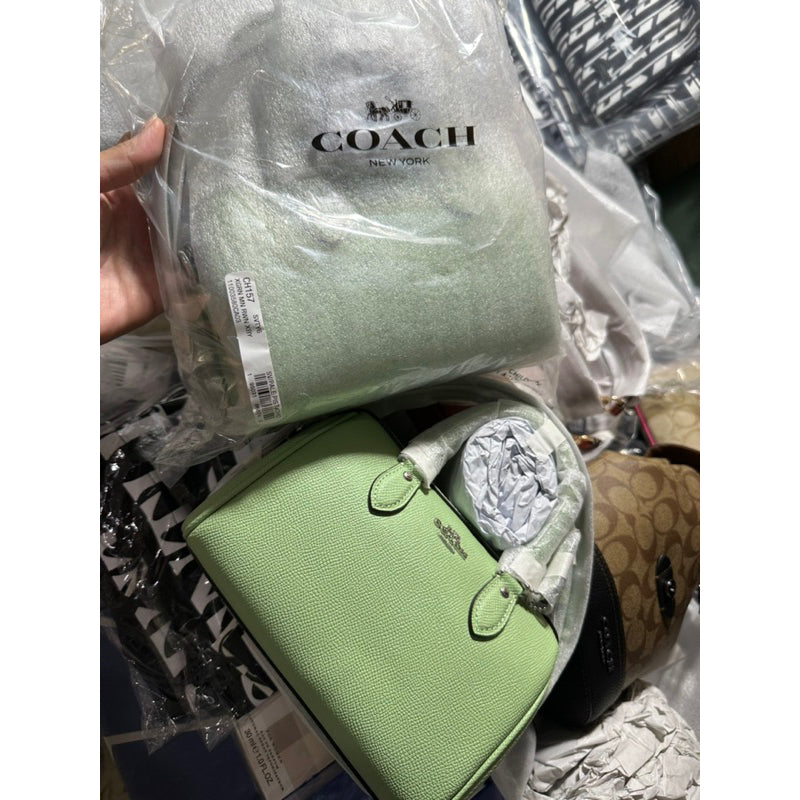 AUTHENTIC/ORIGINAL COACH Mini Rowan Crossbody Bag in Green/PALE PISTACHIO