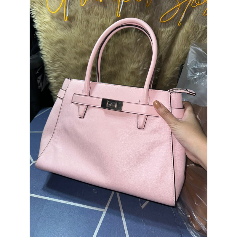 AUTHENTIC/ORIGINAL Preloved KateSpade Lucia Medium Satchel Bag in Pink