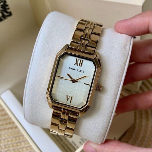 AUTHENTIC/ORIGINAL Anne Klein Women's Bracelet Watch,Gold AK/3774CHGB