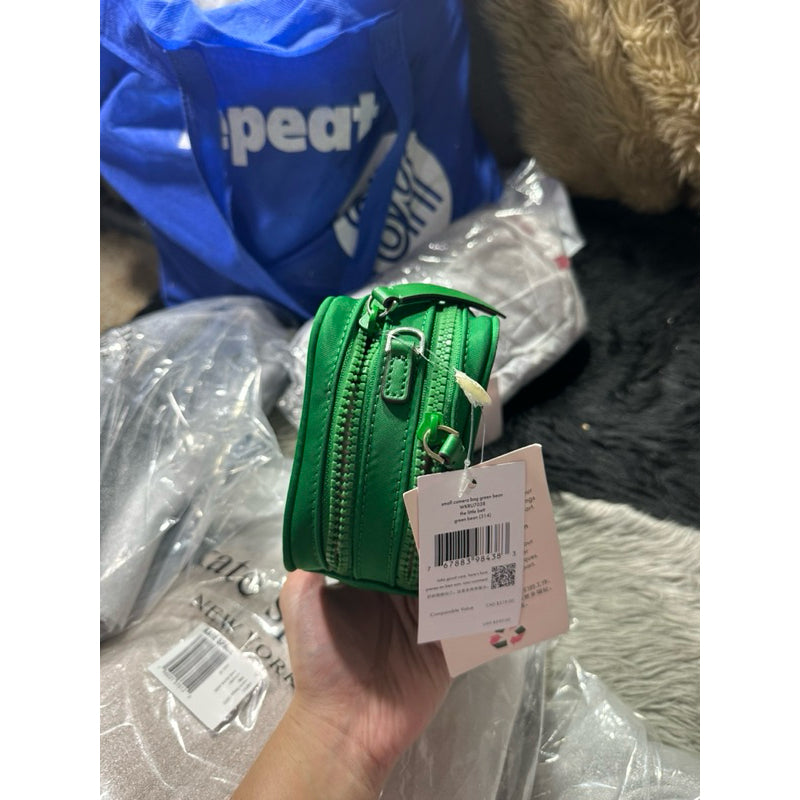 AUTHENTIC/ORIGINAL KateSpade KS jae small camera nylon bag in green