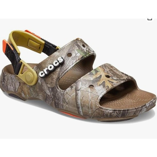 AUTHENTIC/ORIGINAL Crocs Realtree Edge™ All-Terrain Sandal Shoes in Walnut